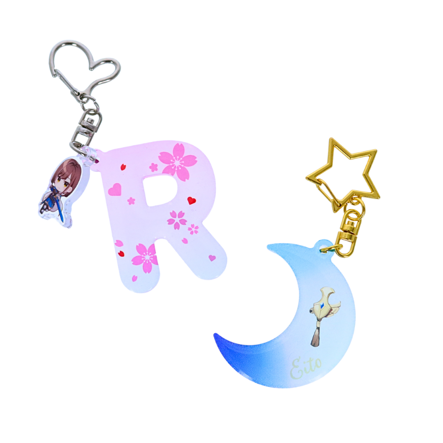 レジン風アクリルキーホルダー